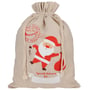 Saco de Presente Santa 30 cm x 40 cm natureza