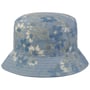 Chapéu de Tecido Jeans Flower Bucket by Lipodo azul
