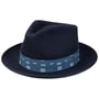Chapéu de Lã Smithfield Fedora by Stetson azul marinho