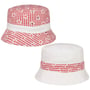 Chapéu Reversível Cotton Check Bucket by McBURN vermelho