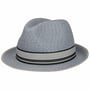 Chapéu de Palha Striped Band Fedora ganga