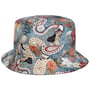 Chapéu de Pesca Cotton Paisley Bucket azul