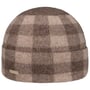 Gorro de lã Fresada com Punho Check by Seeberger bege