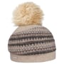 Gorro de Lã Fresada Faux Fur Pom by Seeberger bege