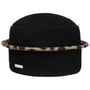 Gorro de Lã Fresada Leoleo by Seeberger preto