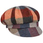 Boné Newsboy Coloured Herringbone Checks by Lierys azul - vermelho
