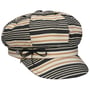 Boné Newsboy Denova Stripes by Lierys preto - bege