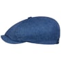 Boné Plano de Linho Hatteras Pandico by Stetson azul - branco