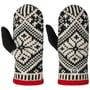 Mitenes Nordic Wool by Hestra preto - branco
