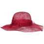 Chapéu de Palha Sinamay Wavy Brim by Seeberger vermelho