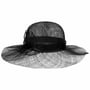 Chapéu de Palha Sinamay Wavy Brim by Seeberger preto