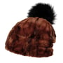 Gorro com Pompom Fake Fur by Gebeana castanho