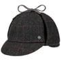 Boné Deerstalker Check by Lierys preto - cinzento