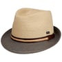 Chapéu de Palha Montenovo Trilby by Lipodo bege - azul