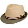 Chapéu de Palha Montenovo Trilby by Lipodo verde - bege