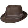 Chapéu de Palha Menalo Toyo Trilby by Lierys castanho escuro