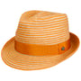 Chapéu de Palha Light Twotone Trilby by Lierys laranja