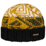 Beanie Sandvika by Stetson preto - amarelo