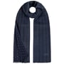 Cachecol Herringbone Dots by Stetson preto - azul
