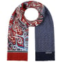 Cachecol de Lã Four Colours Paisley by Stetson azul marinho - vermelho