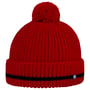 Gorro com Pompom Striped Cuff by Hammaburg vermelho