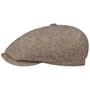Boné Plano 6 Panel Undyed Wool by Stetson bege - castanho