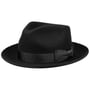 Chapéu de Feltro de Lã Hillsides Fedora by Stetson preto