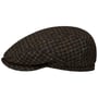 Boné Plano Harris Tweed Houndstooth by Stetson castanho - preto
