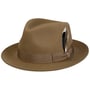 Chapéu de Lã Rosedale Fedora by Stetson bege