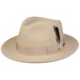 Chapéu de Lã Rosedale Fedora by Stetson branco creme