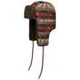 Gorro Aviador Jacquard Bomber by Stetson azul - vermelho