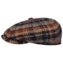 Boné Plano Hatteras Shetland Plaid by Stetson azul marinho