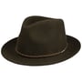 Chapéu de Lã Willmount Fedora by Stetson azeitona