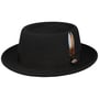 Chapéu Carsen LiteFelt Pork pie by JJ Hats preto