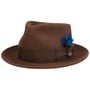 Chapéu Hartlin LiteFelt Fedora by JJ Hats castanho