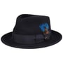 Chapéu Hartlin LiteFelt Fedora by JJ Hats azul marinho