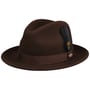Chapéu Lormont LiteFelt Fedora by JJ Hats castanho