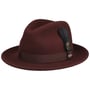 Chapéu Lormont LiteFelt Fedora by JJ Hats bordeaux
