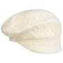 Boné Newsboy de Malha Annelie by Seeberger branco creme