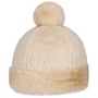 Gorro com Pompom Fake Fur by Seeberger bege