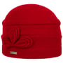 Gorro de lã Fresada Classic Uni by Seeberger vermelho
