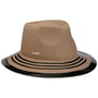 Chapéu de Lã Shiny Details Fedora by Seeberger camel