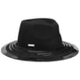 Chapéu de Lã Shiny Details Fedora by Seeberger preto