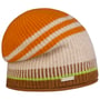 Gorro de Caxemira Stripe Headsock by Seeberger laranja