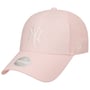 Boné 9Forty WMNS MLB Linen Yankees by New Era rosa