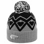 Gorro com Pompom Ziggy by Eisbär cinzento - preto