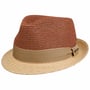Chapéu de Ráfia Twotone Toyo Trilby by Stetson natureza - vermelho