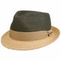 Chapéu de Ráfia Twotone Toyo Trilby by Stetson azeitona escura