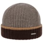 Gorro de Lã Contrast Edge by bugatti bege - castanho