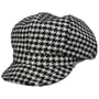 Boné Newsboy Houndstooth by Alfonso D’Este preto - branco